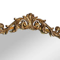 20" x 30" Filigree Arch Metal Wall Mirror Decor in Gold