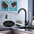 Kitchen Faucets-Kitchen Sink Faucet -Kitchen Faucet with Pull Down Sprayer-Stainless Steel