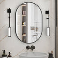 CONGUILIAO Oval Black Bathroom Mirror 20"x30" Oval Bathroom Vanity Mirrors Wall Mirror for Bathroom Metal Frame 30 inch mirror