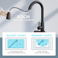 Kitchen Faucets-Kitchen Sink Faucet -Kitchen Faucet with Pull Down Sprayer-Stainless Steel