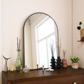 SEETHRUGLIMMER 24"x16" Arched Bathroom Mirror Vanity Mirror Wall Mounted, Black