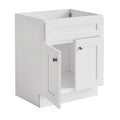 Design House 586941 Brookings 30x21 Unassembled Modern 2-Door Shaker Bathroom Vanity Cabinet Only, White