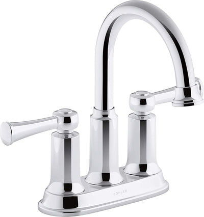 Kohler Aderlee 1.2GPM Center-Set Bathroom Sink Faucet, Polished Chrome