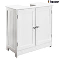 Ktaxon Bathroom Vanity Under Sink Pedestal with 2 Doors, Basin Cabinet with Adjustable Shelf, White