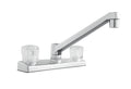 Mainstays Nonmetal Double Acrylic Handle Kitchen Faucet