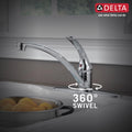 Delta Faucet Foundations® Single Handle Kitchen Faucet with Spray