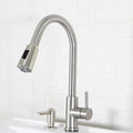 Better Homes & Gardens Elmont Pull Down Kitchen Faucet with Soap Dispenser, Satin Nickel