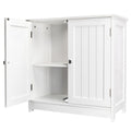 Ktaxon Bathroom Vanity Under Sink Pedestal with 2 Doors, Basin Cabinet with Adjustable Shelf, White